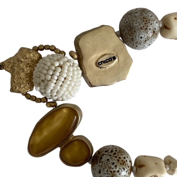 CHICO's Blue Agate and Mixed Stones Statement Necklace - Picture 4 of 7